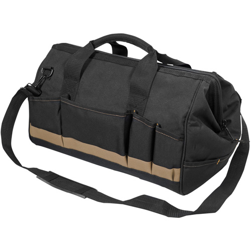 MEGAMOUTH Tool Bag, Polyester, 25 Pockets, Black Helyx Safety & Industrial Supplies
