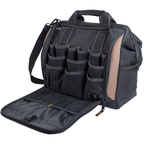 Multi-Compartment Tool Carrier, Polyester, 33 Pockets, Black Helyx Safety & Industrial Supplies