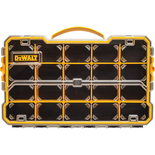 Organisateur avec compartiments PRO, 11" la x 17-5/8" p x 2-7/8" h, Noir/Jaune Helyx Safety & Industrial Supplies