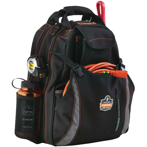 Arsenal&reg; 5843 Tool Backpack, 13-1/2" L x 8-1/2" W, Black, Polyester Helyx Safety & Industrial Supplies