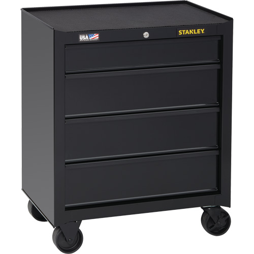 100 Series Rolling Tool Chest, 4 Drawers, 26-1/2" W x 18" D x 32" H, Black Helyx Safety & Industrial Supplies