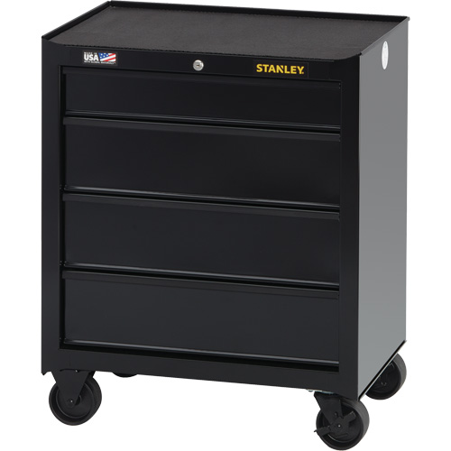 100 Series Rolling Tool Chest, 4 Drawers, 26-1/2" W x 18" D x 32" H, Black Helyx Safety & Industrial Supplies