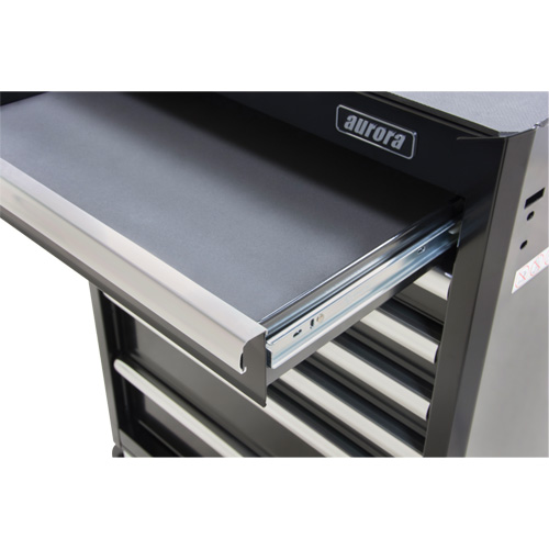 Industrial Tool Cart, 7 Drawers, 27" W x 18-3/4" D x 39" H, Black Helyx Safety & Industrial Supplies