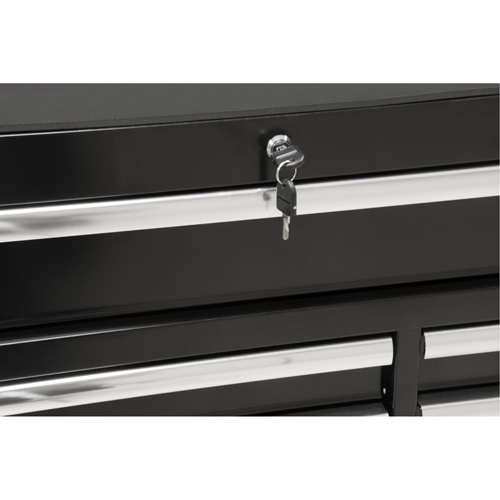 Industrial Tool Cart, 11 Drawers, 41" W x 18-3/4" D x 39-1/3" H, Black Helyx Safety & Industrial Supplies