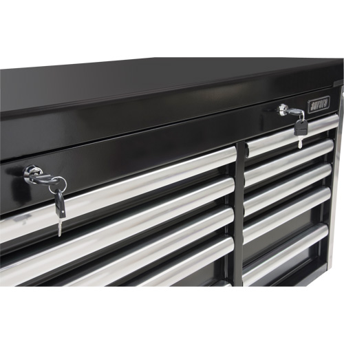 Coffre &agrave; outils industriel, 41" la, 10 tiroirs, Noir Helyx Safety & Industrial Supplies