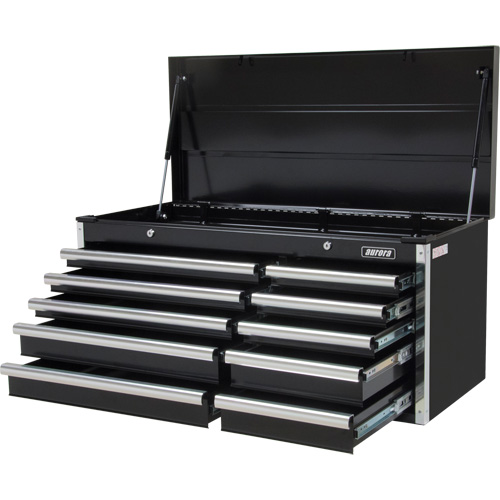 Coffre &agrave; outils industriel, 41" la, 10 tiroirs, Noir Helyx Safety & Industrial Supplies