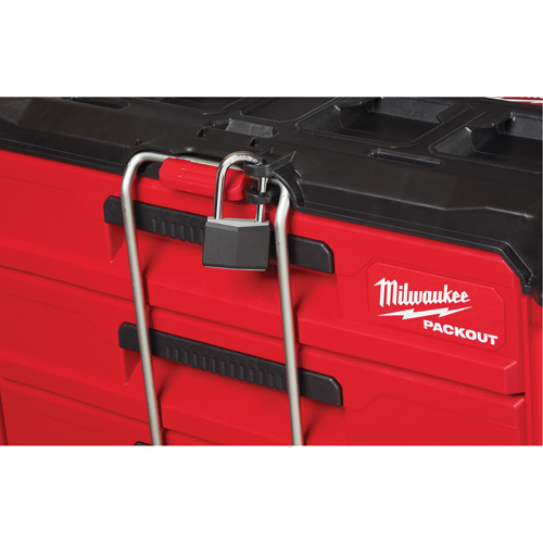 Packout 3-Drawer Tool Box, 16-1/3" x 14-1/3" x 22-1/5", Black/Red Helyx Safety & Industrial Supplies