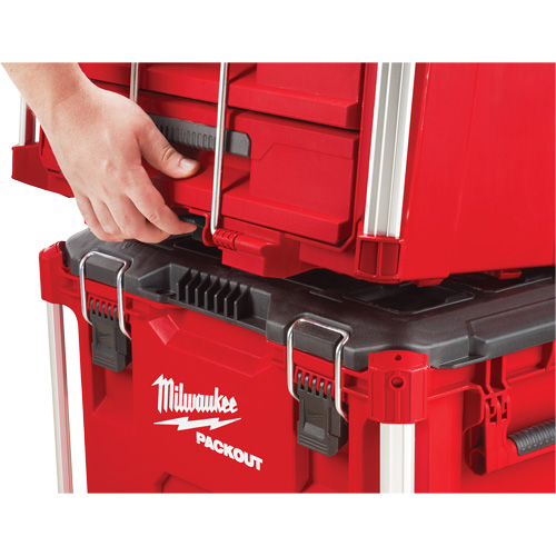 Packout 3-Drawer Tool Box, 16-1/3" x 14-1/3" x 22-1/5", Black/Red Helyx Safety & Industrial Supplies