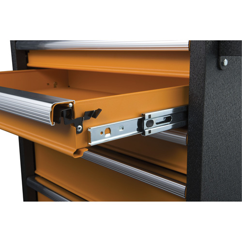 GSX Series Tool Chest, 26" W, 4 Drawers, Black/Orange Helyx Safety & Industrial Supplies