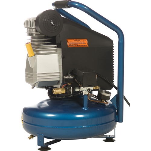 Portable Contractor Series Compressors - Oil Lube, Direct Drive, Electric, 3.3 Gal. (4 US Gal), 125 PSI, 115/1 V Helyx Safety & Industrial Supplies
