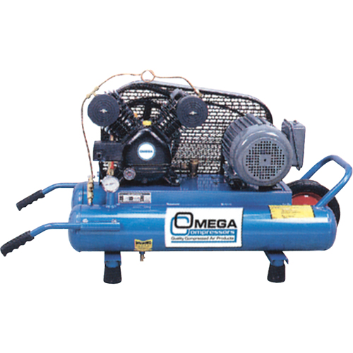 Contractor Series Air Compressors, Electric, 6.6 Gal. (8 US Gal), 125 PSI, 115/1 V Helyx Safety & Industrial Supplies