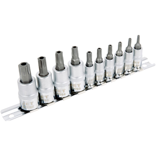 Jeu de douilles antiviol TORX 1/4" & 3/8" SS1438-10TB 10 mcx Helyx Safety & Industrial Supplies