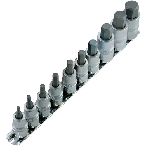 Jeu de douilles m&eacute;triques HSW3812-10M, Hexagonale, Prise 1/2"/3/8", 10 mr Helyx Safety & Industrial Supplies