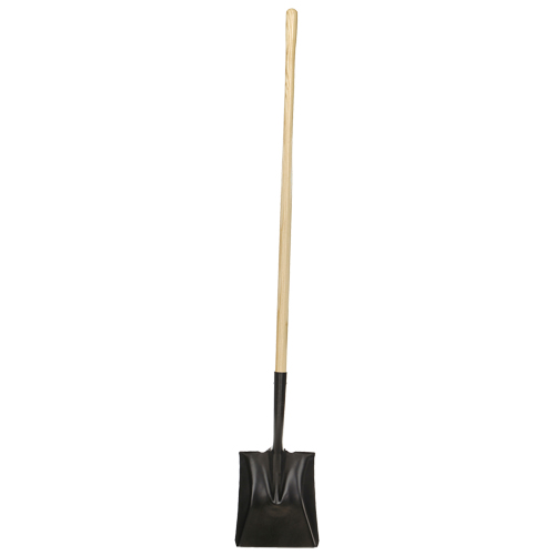 Square-Point Shovel, Wood, Tempered Steel Blade, Straight Handle, 49-1/2" Long Helyx Safety & Industrial Supplies