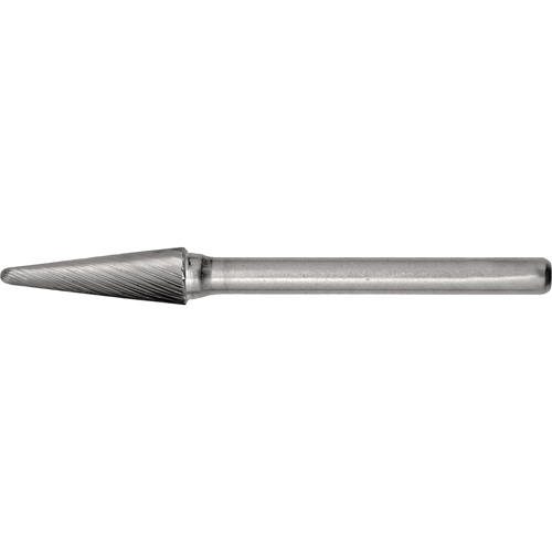 CLEVELAND Solid Carbide Burrs - Taper Shape Radius End 14°, 1/4" Shank Helyx Safety & Industrial Supplies