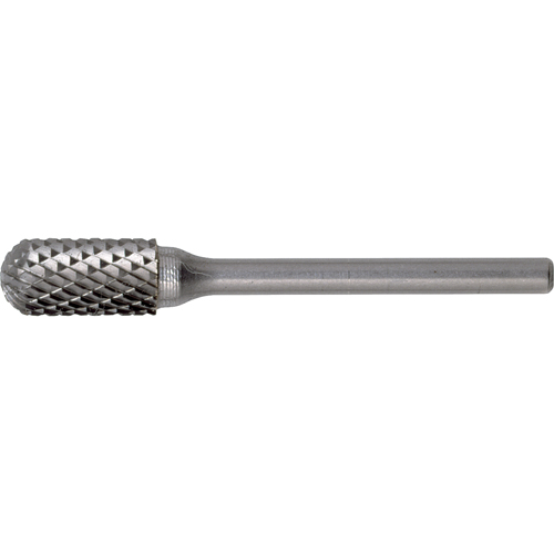 CLEVELAND Solid Carbide Burrs - Cylinder Shape with Ball Nose, SC-3, 3/8" Dia., 3/4" Depth of Cut Helyx Safety & Industrial Supplies