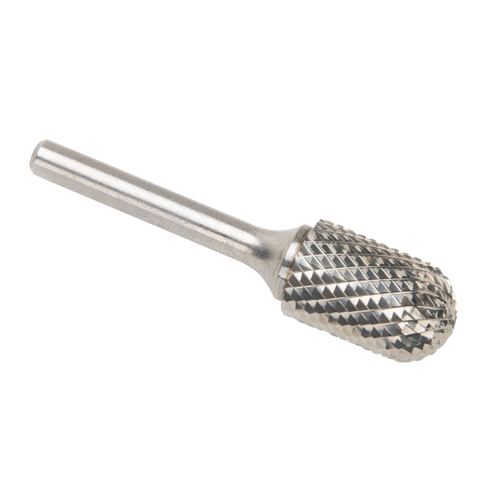 CLEVELAND Solid Carbide Burrs - Cylinder Shape with Ball Nose, SC-6, 3/5" Dia., 25.4 mm Depth of Cut Helyx Safety & Industrial Supplies