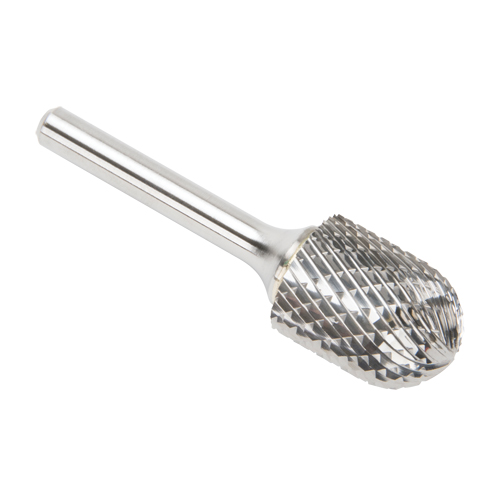 CLEVELAND Solid Carbide Burrs - Cylinder Shape with Ball Nose, SC-7, 3/4" Dia., 25.4 mm Depth of Cut Helyx Safety & Industrial Supplies