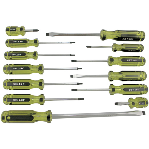 JHMSS-13 Jumbo Handle Mechanic's Screwdriver Set, 13 Pcs., Magnetic Helyx Safety & Industrial Supplies