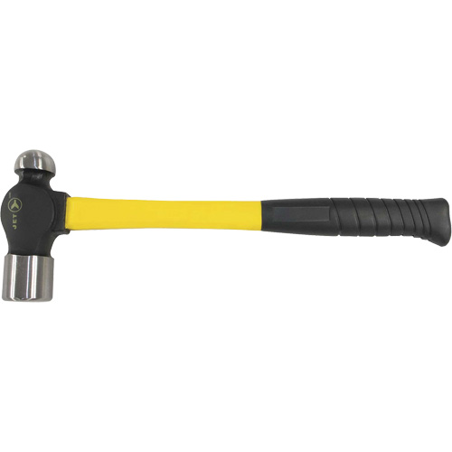 BP-16F Fibreglass Handle Ball Pein Hammer, 16 oz. Head Weight, Plain Face, Cushion Handle Helyx Safety & Industrial Supplies