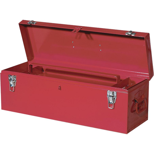 TB26 Boîte en acier pour outils manuels, 8-3/4" P x 26" la x 9-3/8" h, Rouge Helyx Safety & Industrial Supplies