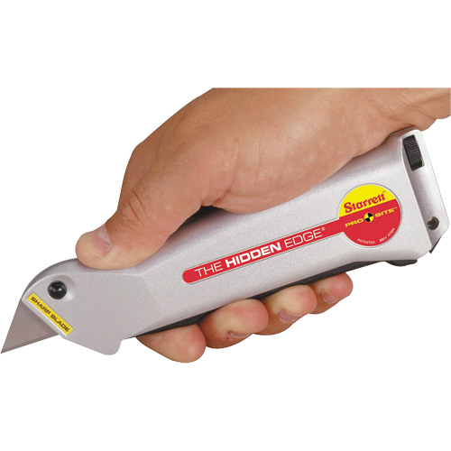 Hidden Edge&reg; Knife, 19 mm, Steel, Aluminum Handle Helyx Safety & Industrial Supplies