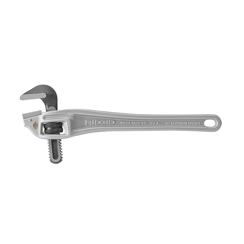 Off-Set Pipe Wrench, 2" Jaw Capacity, 14" Long Helyx Safety & Industrial Supplies