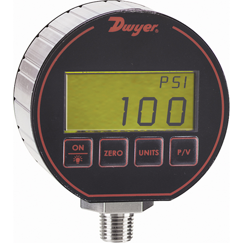 Pressure Gauge, 3" , 0 - 5000 psi, Bottom Mount, Digital Helyx Safety & Industrial Supplies