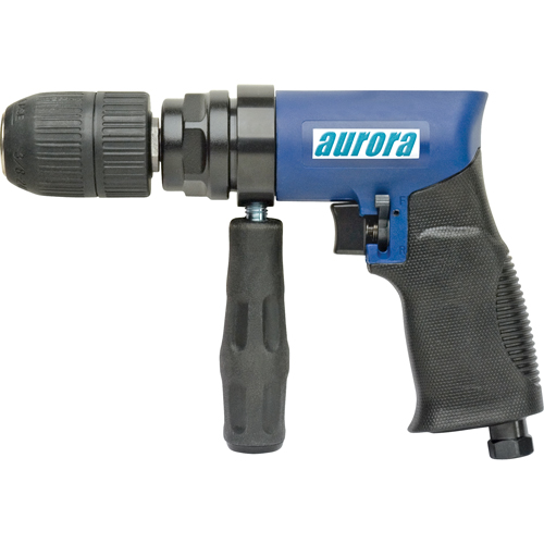 Perceuse r&eacute;versible pneumatique 1/2", 4 pi³/min, 1/4" NPT, 88 dBA, 1/2" mandrin Helyx Safety & Industrial Supplies