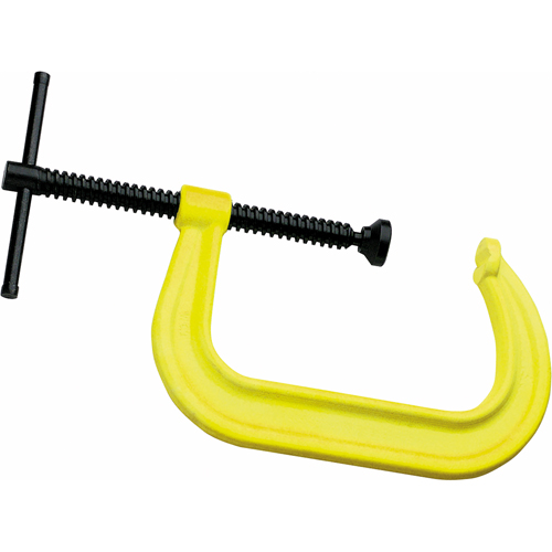 Serre-joint en C de s&eacute;curit&eacute; haute visibilit&eacute;, Capacit&eacute; de 2-1/8" (54 mm), Profondeur de gorge de 2-1/4" (57 mm) Helyx Safety & Industrial Supplies