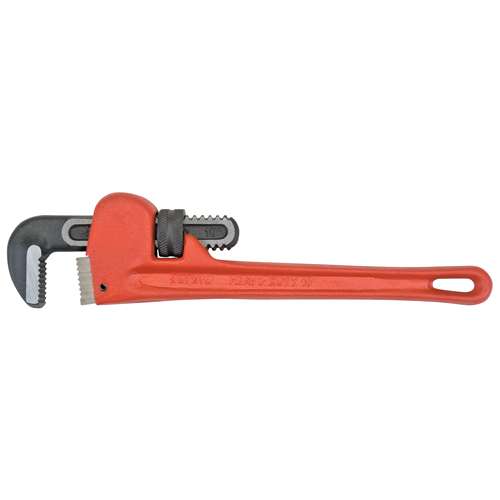 Pipe Wrench, 1-1/2" Jaw Capacity, 10" Long, Powder Coated Finish Helyx Safety & Industrial Supplies