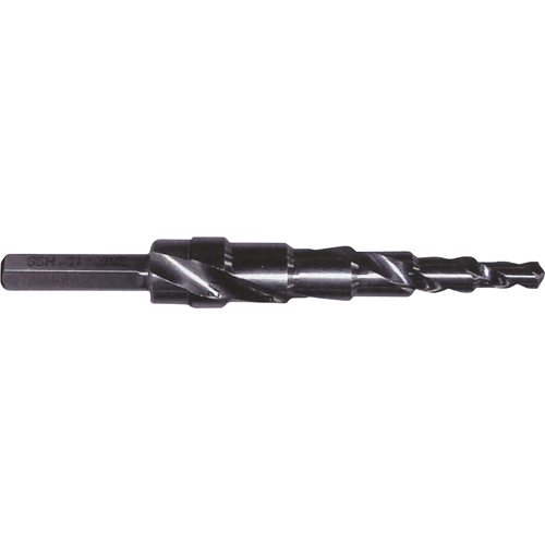Progressive Step Drill, 1/8" - 1/2" , 1/32" Increments, High Speed Steel Helyx Safety & Industrial Supplies