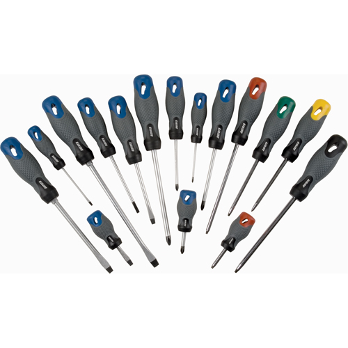 Screwdriver Set, 16 Pcs. Helyx Safety & Industrial Supplies