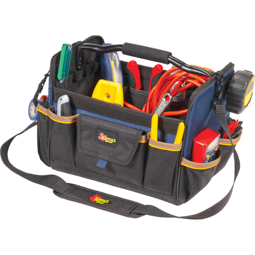 Sacs &agrave; outils souple &agrave; dessus ouvert de 14", Polyester, 21 pochettes, Beige Helyx Safety & Industrial Supplies