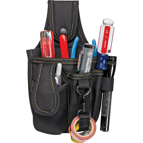 Multi-Pocket Tool & Phone Holders, Multiple Tool Holder, Polyester, 4 Pockets Helyx Safety & Industrial Supplies