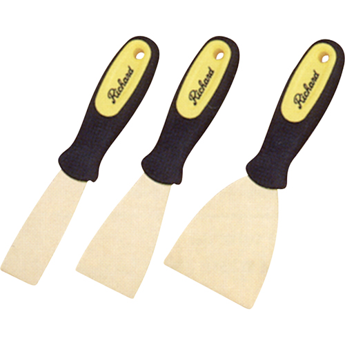 Stiff Wall Scrapers, 1-1/4", Brass Blade Helyx Safety & Industrial Supplies