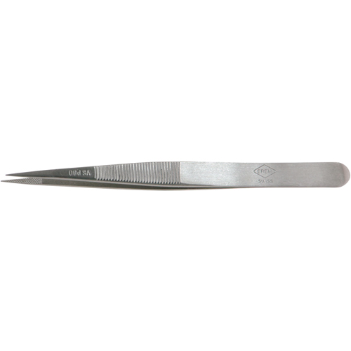 Tweezers - Pointed Tip, Straight Helyx Safety & Industrial Supplies