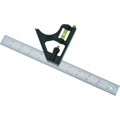 &eacute;querre combin&eacute;e, 12" lo, 1/8"/1/16"/1/32" Graduations Helyx Safety & Industrial Supplies