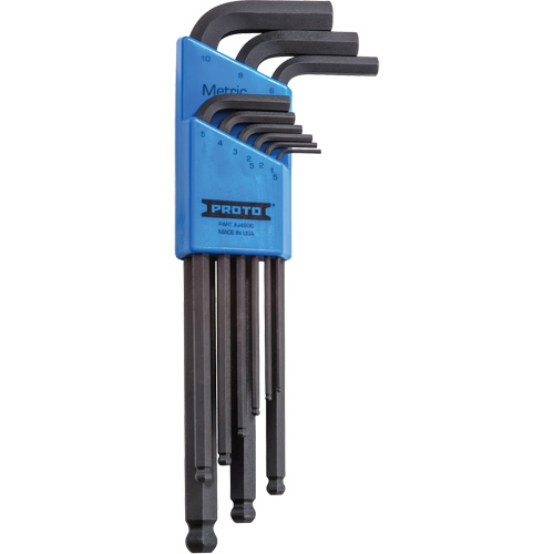 Round Head Hex Key Set, 9 Pcs., Metric Helyx Safety & Industrial Supplies
