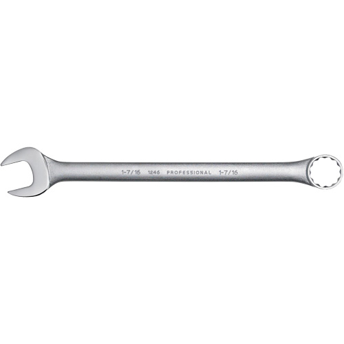 Combination Wrench, 12 Point, 1-7/16", Satin Finish Helyx Safety & Industrial Supplies
