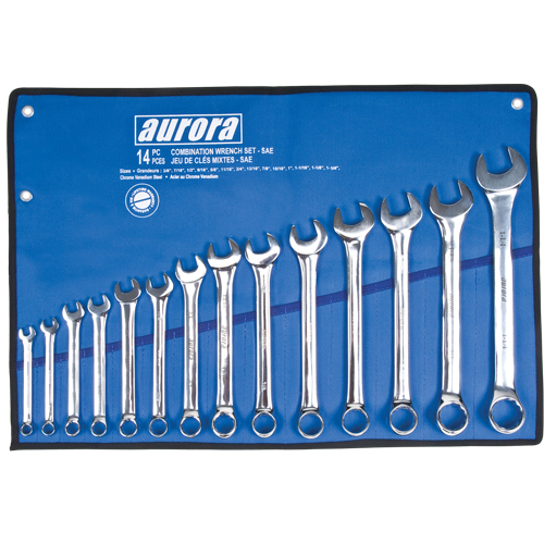 Wrench Set, Combination, 14 Pieces, Imperial Helyx Safety & Industrial Supplies