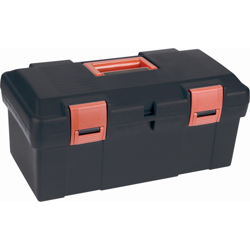 Heavy-Duty Tool Box, 17-1/2" W x 9-1/2" D x 8" H, Black Helyx Safety & Industrial Supplies