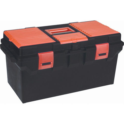 Coffres &agrave; outils en plastique, 22" la x 11" p x 10-1/2" h, Noir Helyx Safety & Industrial Supplies