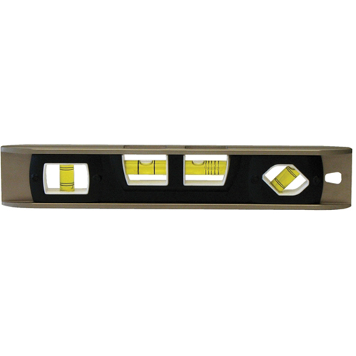 Torpedo Level, 12" L, Aluminum, 4 Vials, Magnetic Helyx Safety & Industrial Supplies