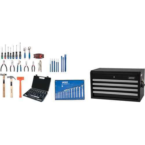 Starter Tool Set with Steel Chest, 70 Pieces Helyx Safety & Industrial Supplies