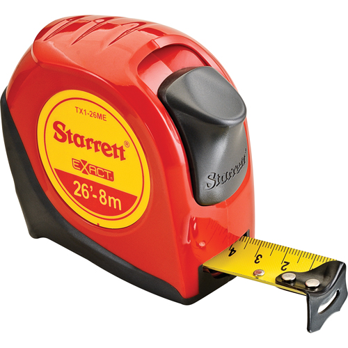 Control Series Measuring Tape, 1" x 26', 1/16" Graduations Helyx Safety & Industrial Supplies