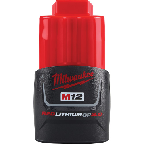M12 Redlithium 2.0 Battery, Lithium-Ion, 12 V, 2 A Helyx Safety & Industrial Supplies
