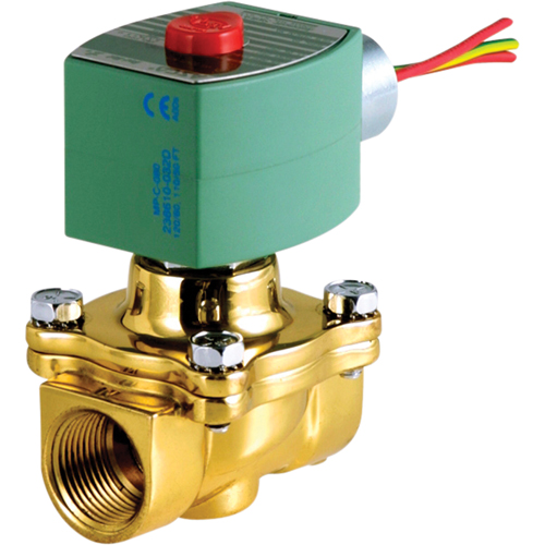 &eacute;lectrovannes &agrave; commande pilote deux voies, Tuyau de 1-1/4", 100 psi Helyx Safety & Industrial Supplies