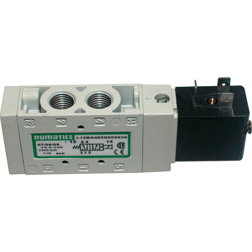 Pilot 5-Way 2-Position 4-Way Solenoid Valves, 1/4" Pipe, 150 PSI Helyx Safety & Industrial Supplies