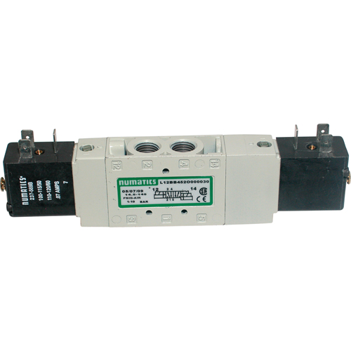 Pilot 5-Way 2-Position 4-Way Solenoid Valves, 3/8" Pipe, 150 PSI Helyx Safety & Industrial Supplies